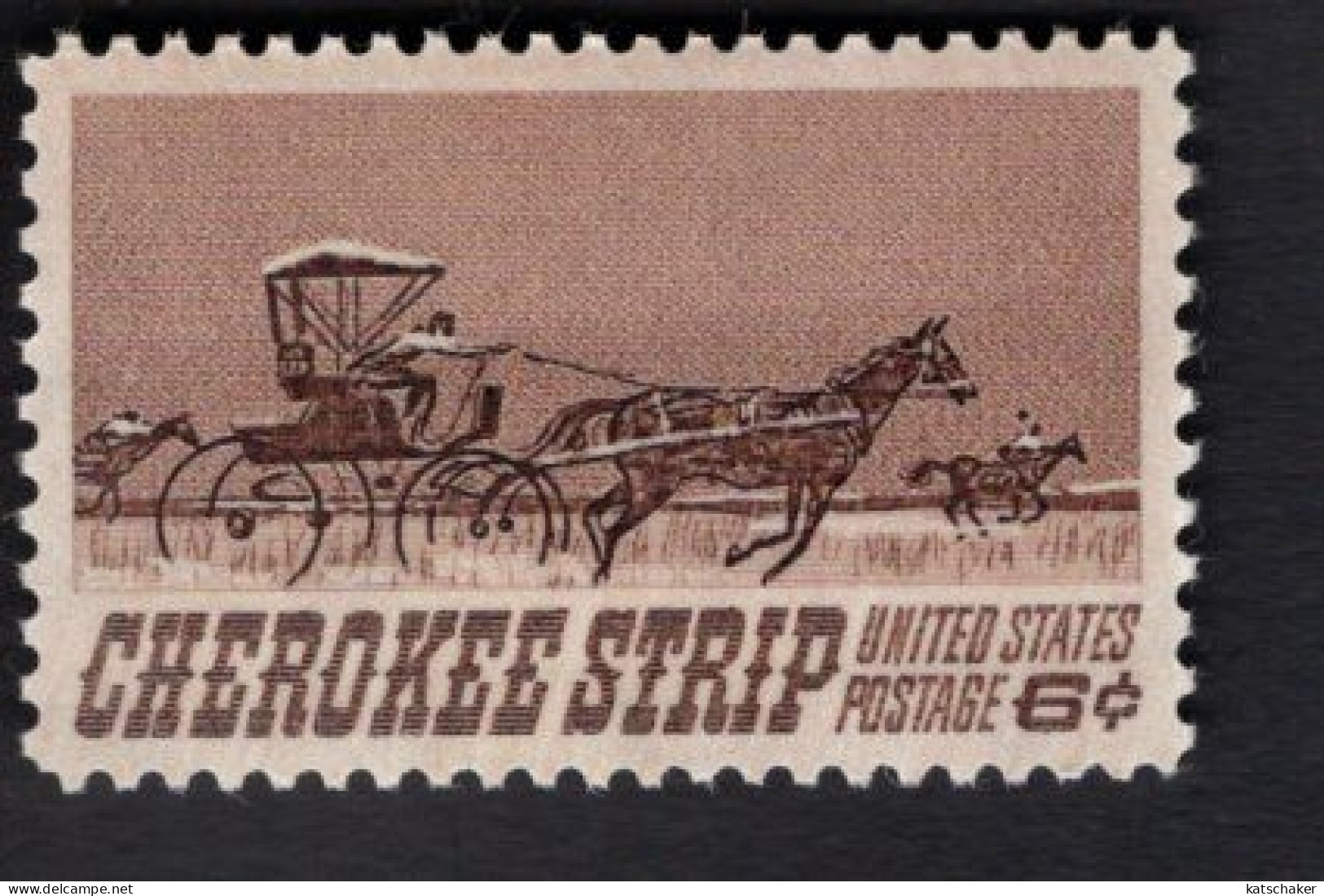 203630620 1968 SCOTT 1360 (XX) POSTFRIS MINT NEVER HINGED - CHEROKEE STRIP - Coach And Horse - Nuovi