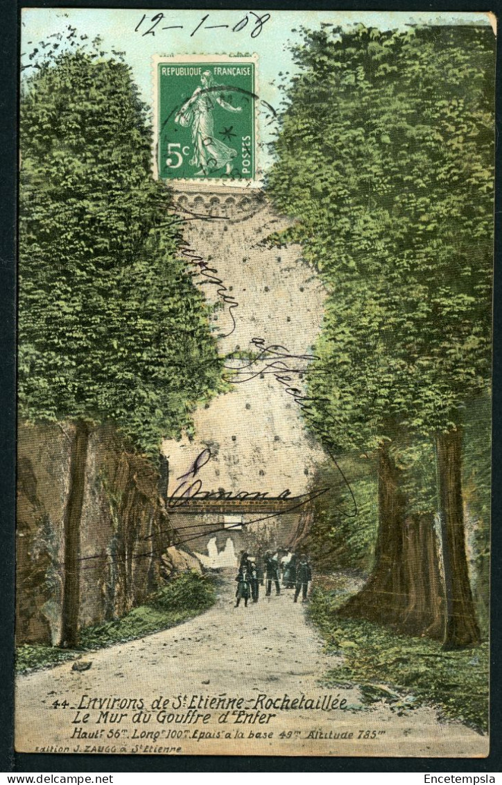 CPA - Carte Postale - France - Environs De St Etienne Rochetaillée - Le Mur Du Gouffre D'Enfer (CP24660) - Rochetaillee