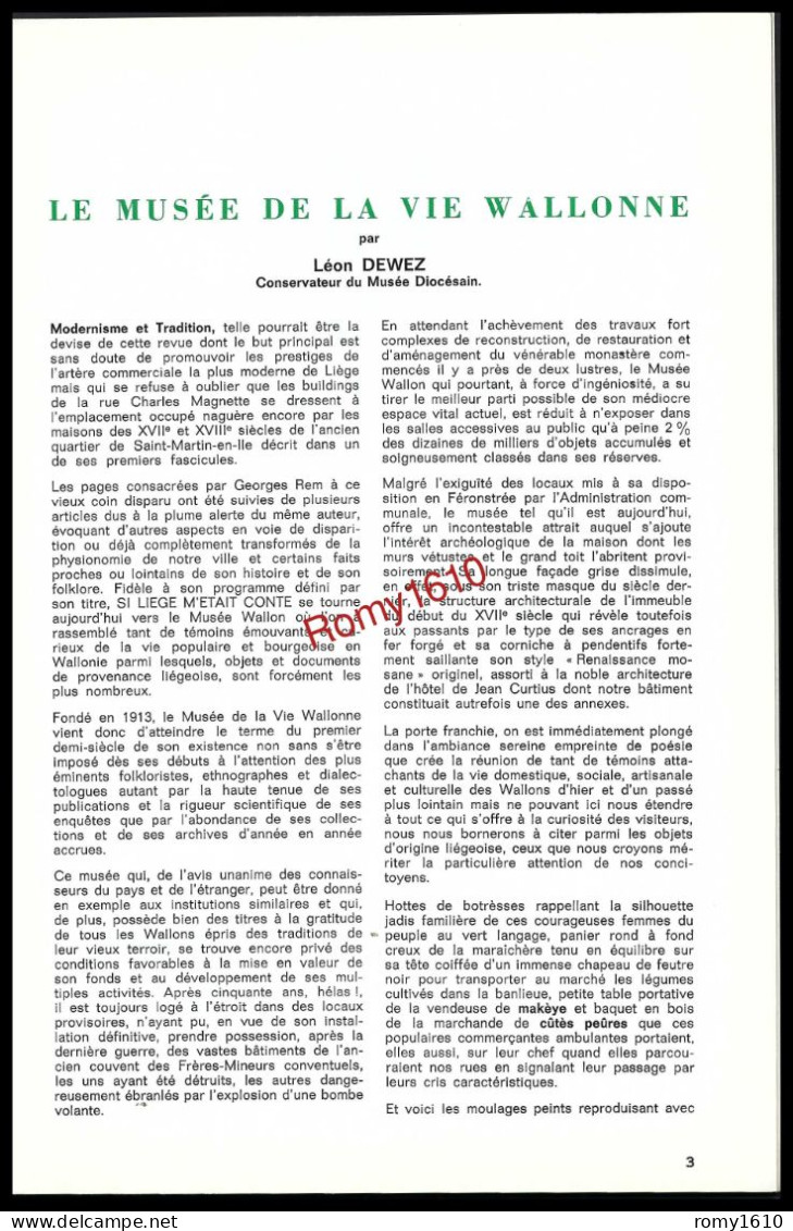 SI LIEGE M'ETAIT CONTE... Année 1964 - N° 10 -11 -12- 13 - Les 4 Numéros - Belgique