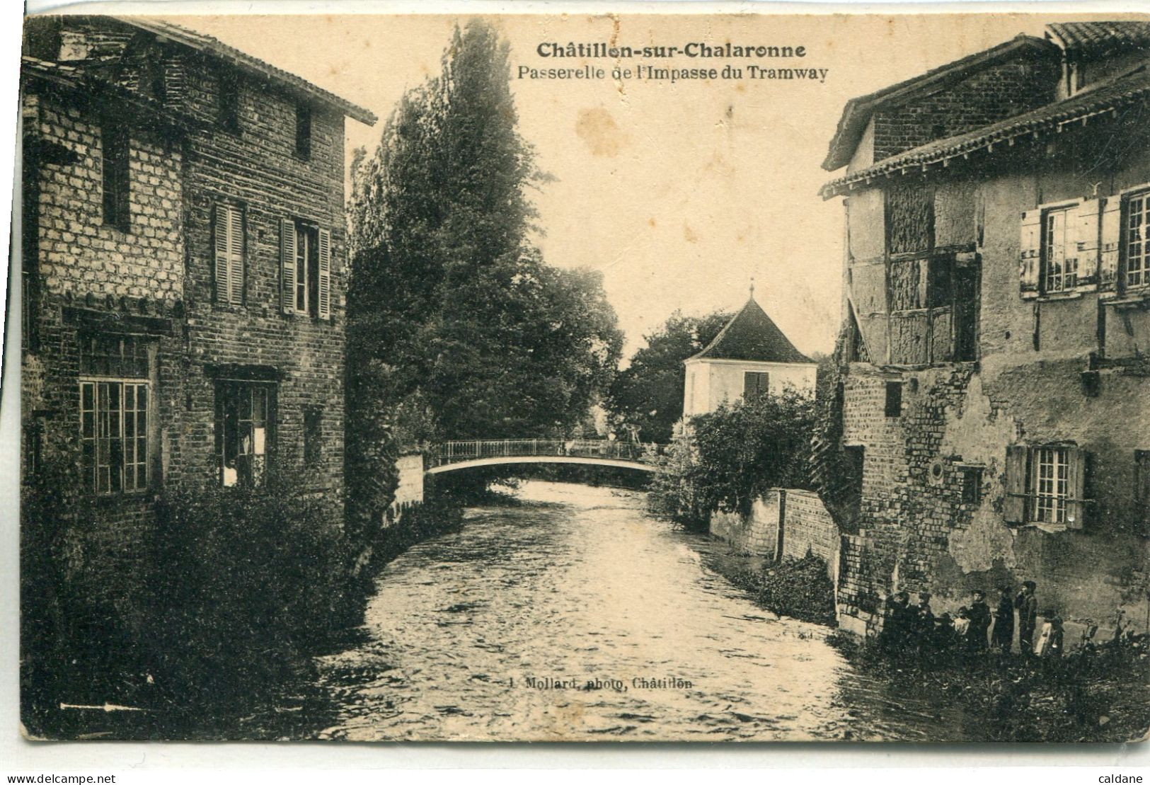 -01-AIN - CHATILLON-sur-CHALARONNE - Le Pont Et La Rue Pasteur - Villars-les-Dombes