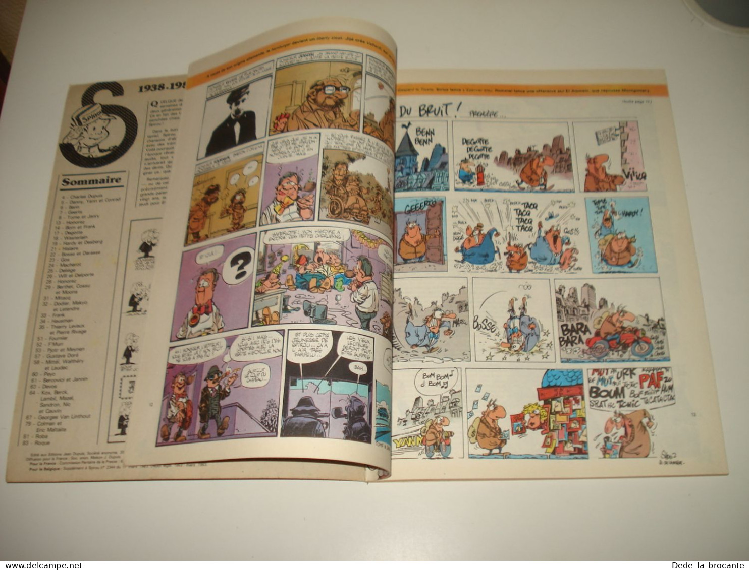 C54 / Sup. Spirou 2334 De Mars 1983 " Album +/ 45 èm Anniversaire - 1938 à 1983 - Spirou Magazine