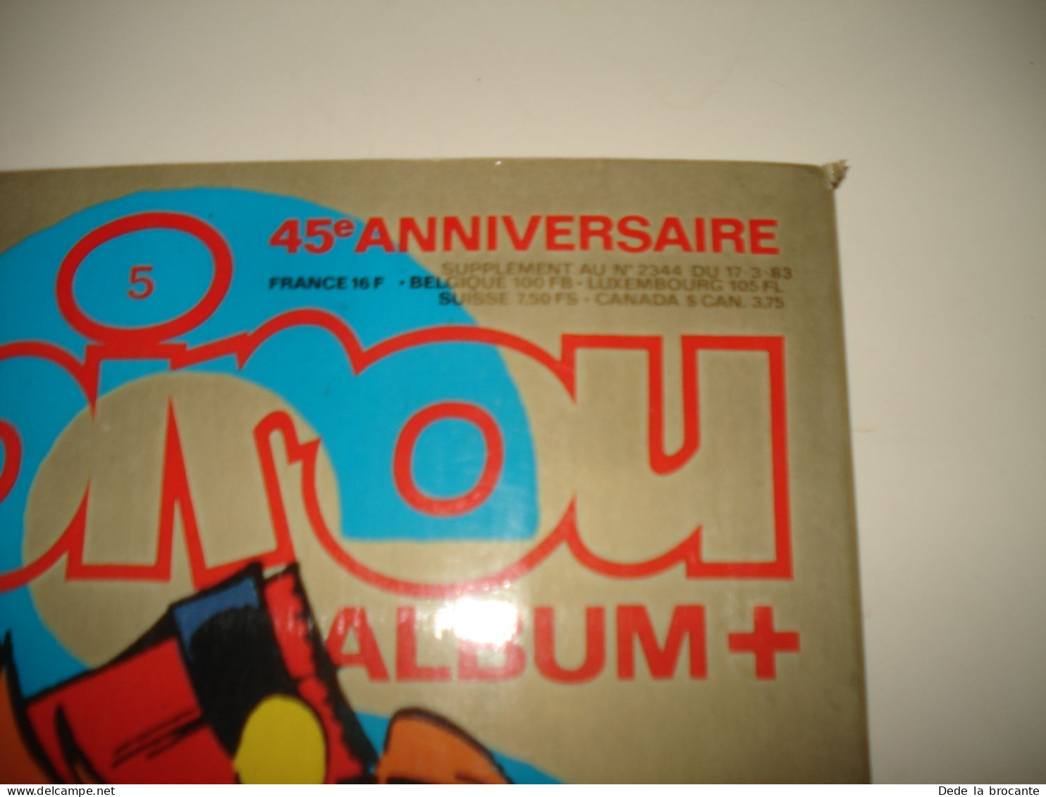 C54 / Sup. Spirou 2334 de Mars 1983 " Album +/ 45 èm anniversaire - 1938 à 1983