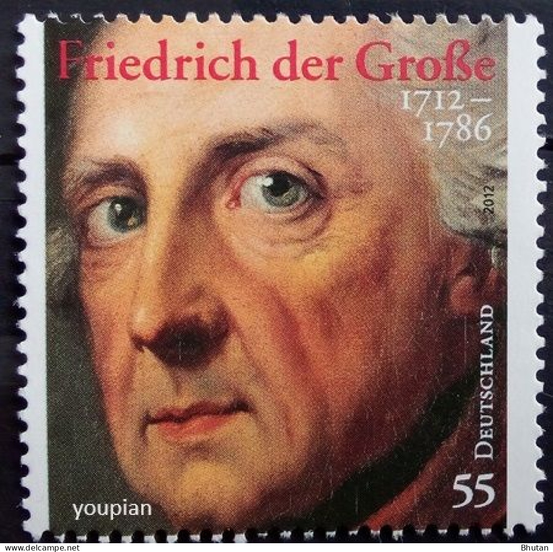 Germany 2012, Friedrich Der Große, MNH Single Stamp - Ungebraucht