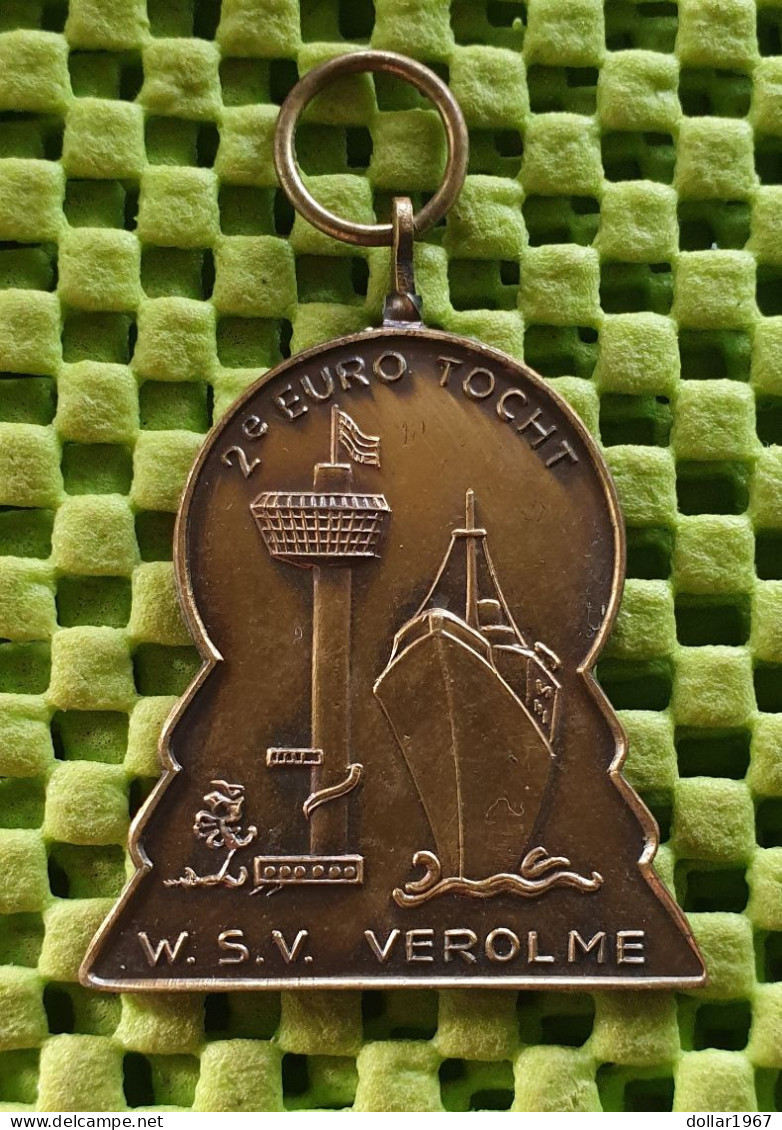 Medaile  : WSV Verolme "Hoogvliet" , 1 Oktober 1960  -  Original Foto  !!  Medallion  Dutch - Décoration Maritime