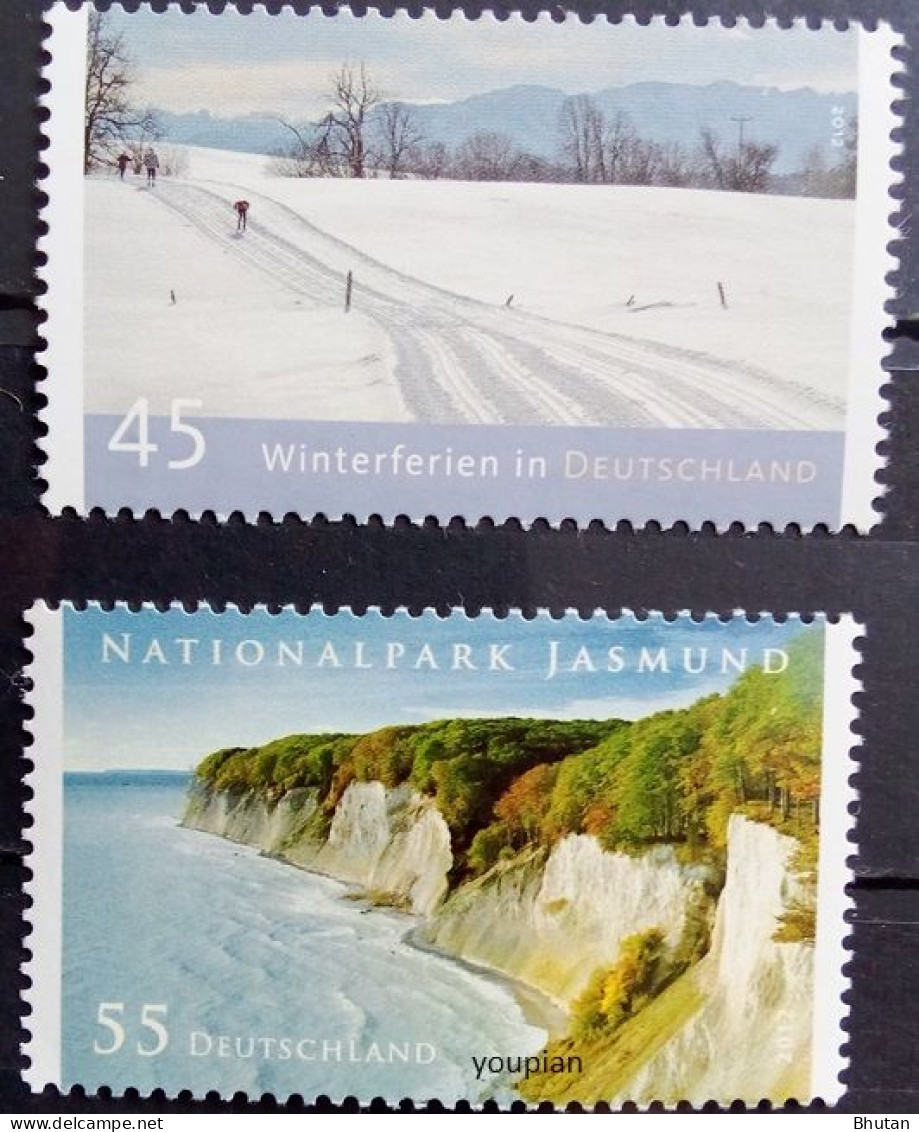 Germany 2012, Landscapes In Germany, MNH Stamps Set - Ungebraucht