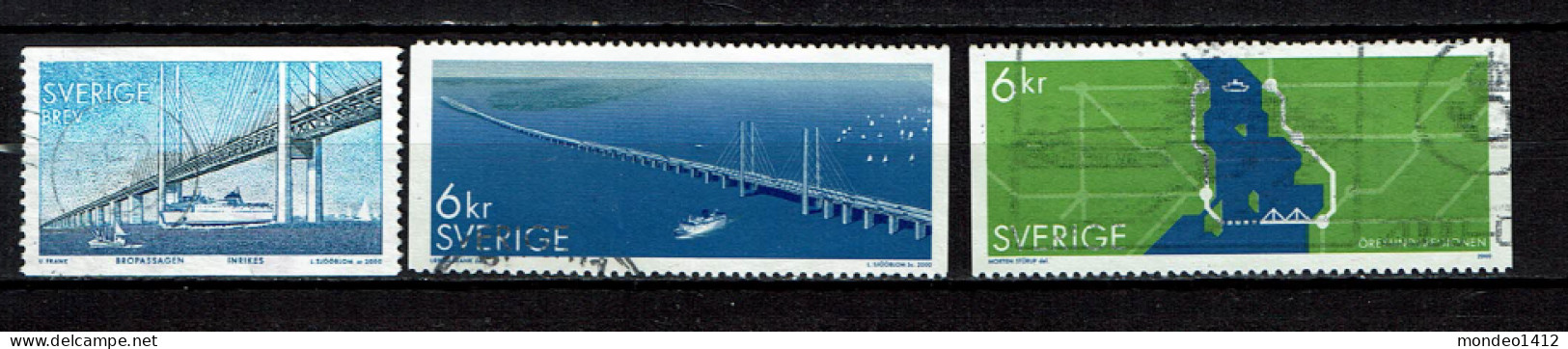 Sweden 2000 - Bridge Connecting Denmark-Sweden, Brücke über Öresund - Used - Oblitérés