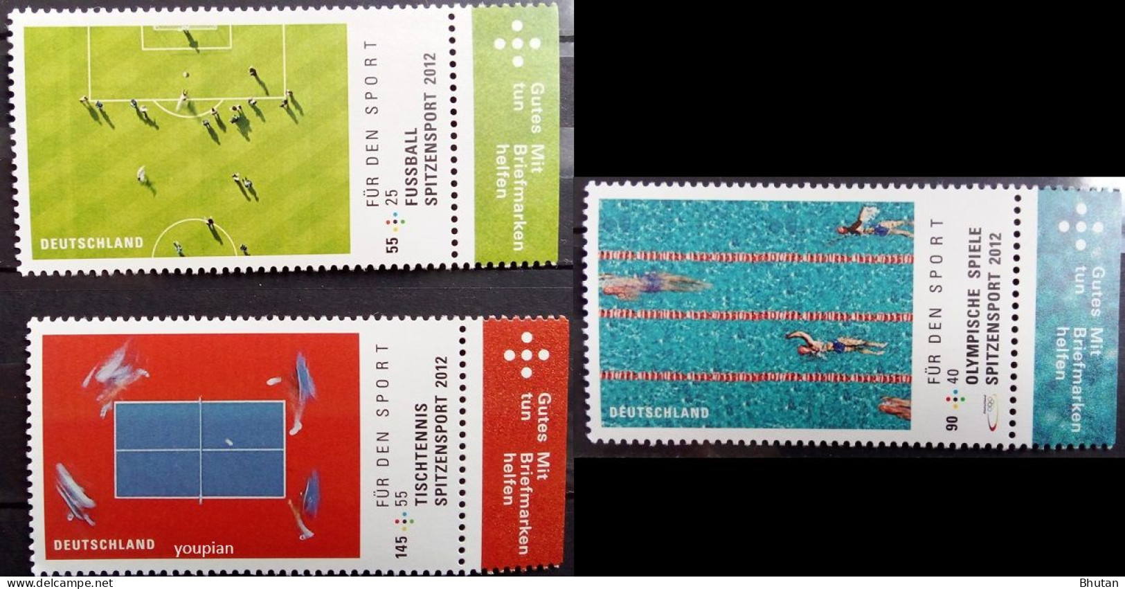 Germany 2012, Sport Stamps, MNH Stamps Set - Ongebruikt