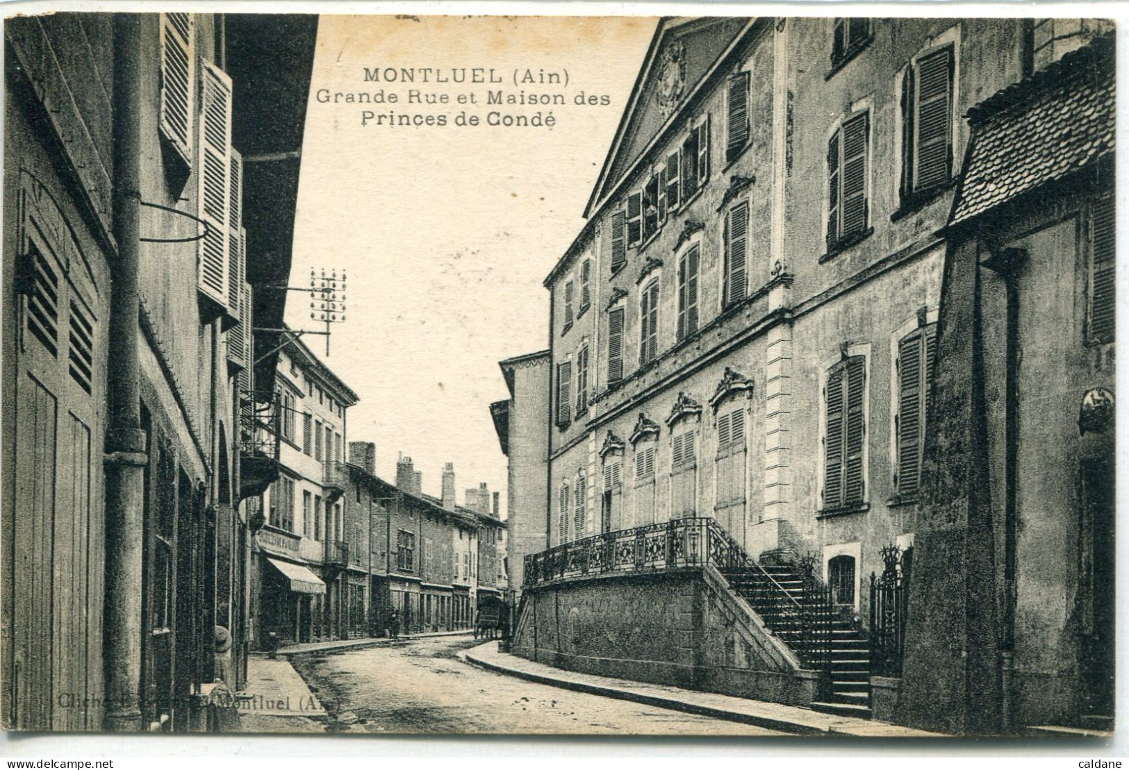 -01-AIN - MONTLUEL - Grande. Rue. Et. Maison Des Princes De Condé - Montluel