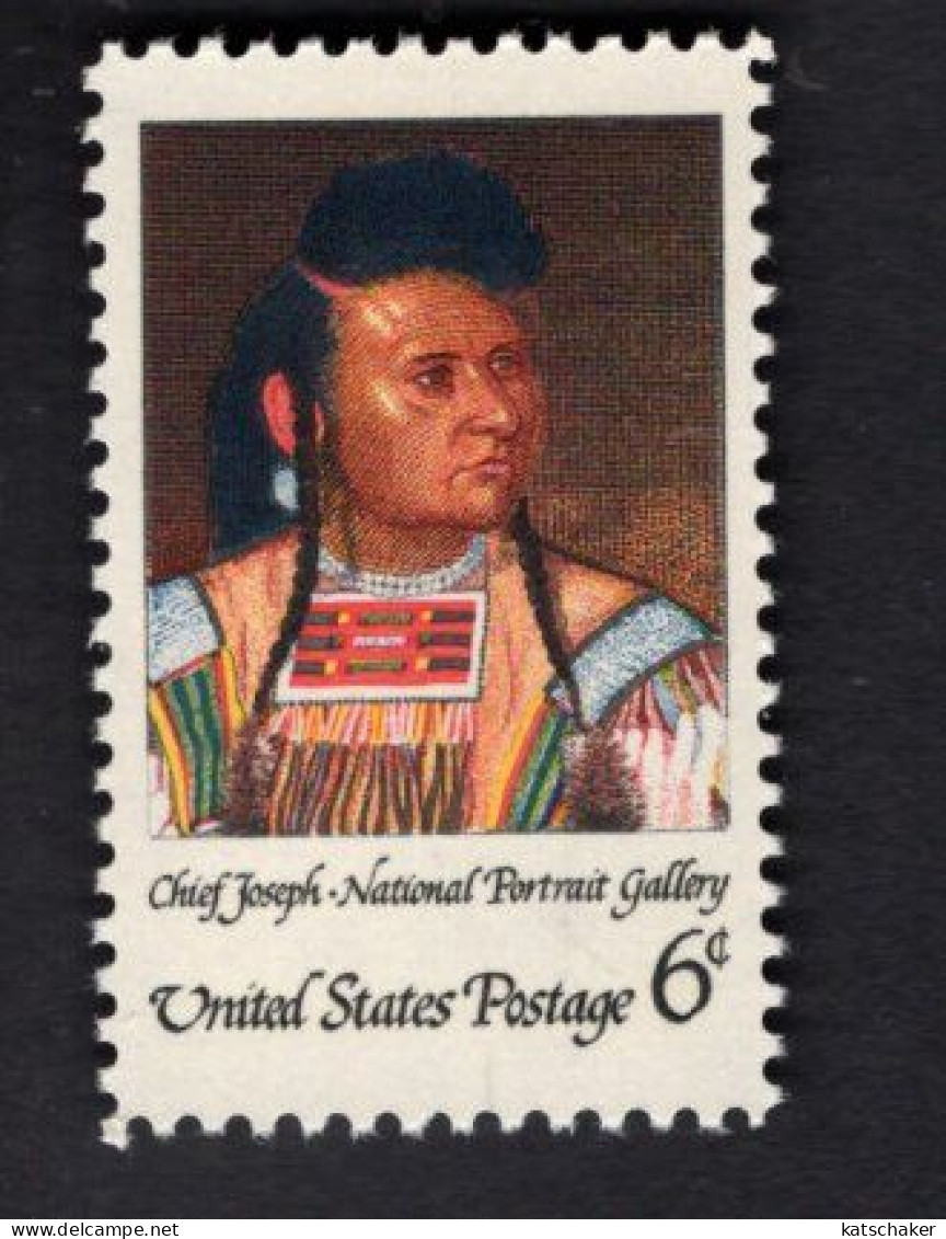 203631049 1968 SCOTT 1364 (XX) POSTFRIS MINT NEVER HINGED  (XX) - AMERICAN INDIAN - CHIEFJOSEPH BY CYRENIUS HALL - Unused Stamps