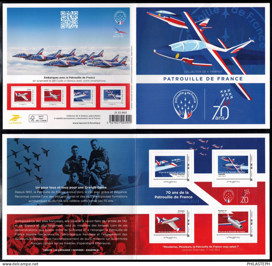 France 2023 - COLLECTOR PATROUILLE DE FRANCE 70 ANS - Tirage 10 000 EXEMPLAIRES - Neuf - Autres & Non Classés