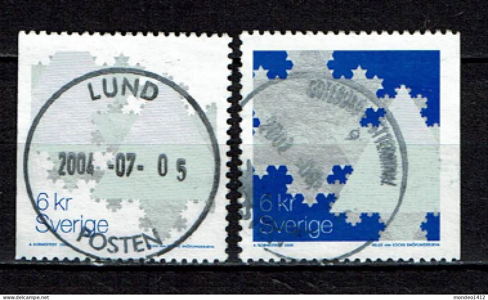 Sweden 2000 - Christmas Stamps - Snow Flakes - Used - Gebruikt