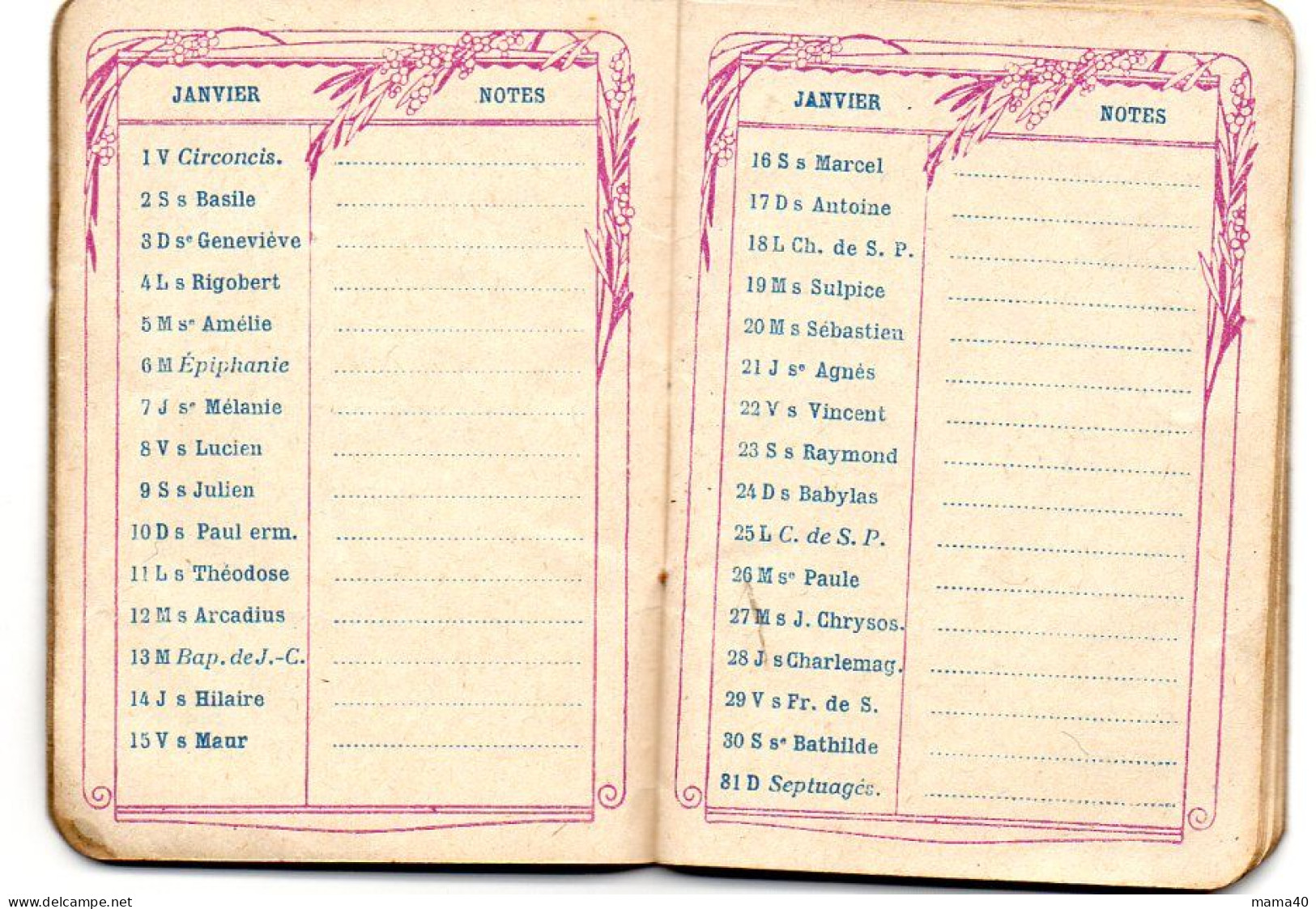 AGENDA - 1926 - PUBLICITE SIROP DE DESCHIENS - Small : 1921-40