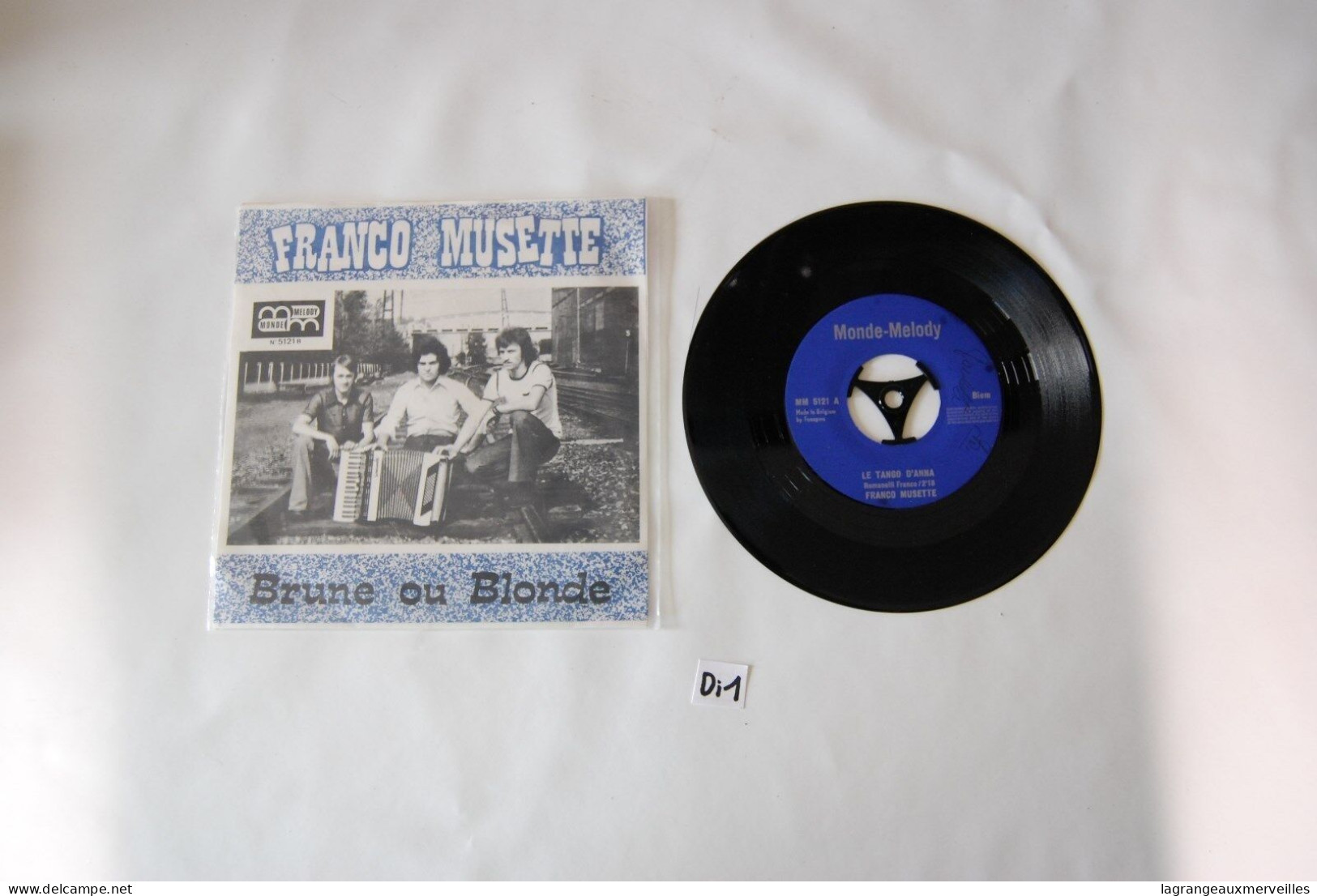 Di1- Vinyl 45 T - Franco Musette - Le Tango D'Anna - MM - Autres - Musique Française