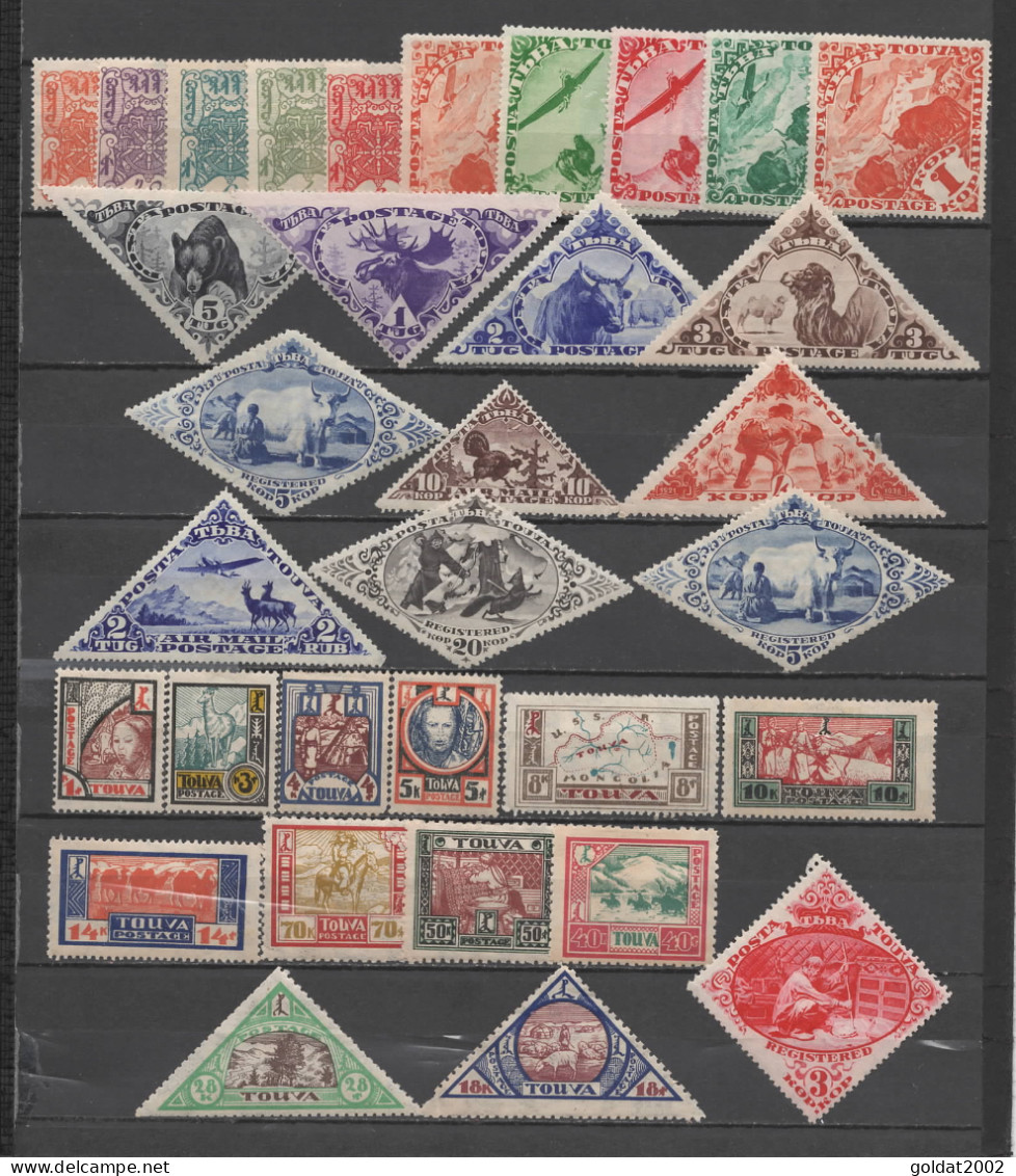 TANNU , TUVA , RUSSIA , Selection Of Nice Stamps, MLH. - Touva