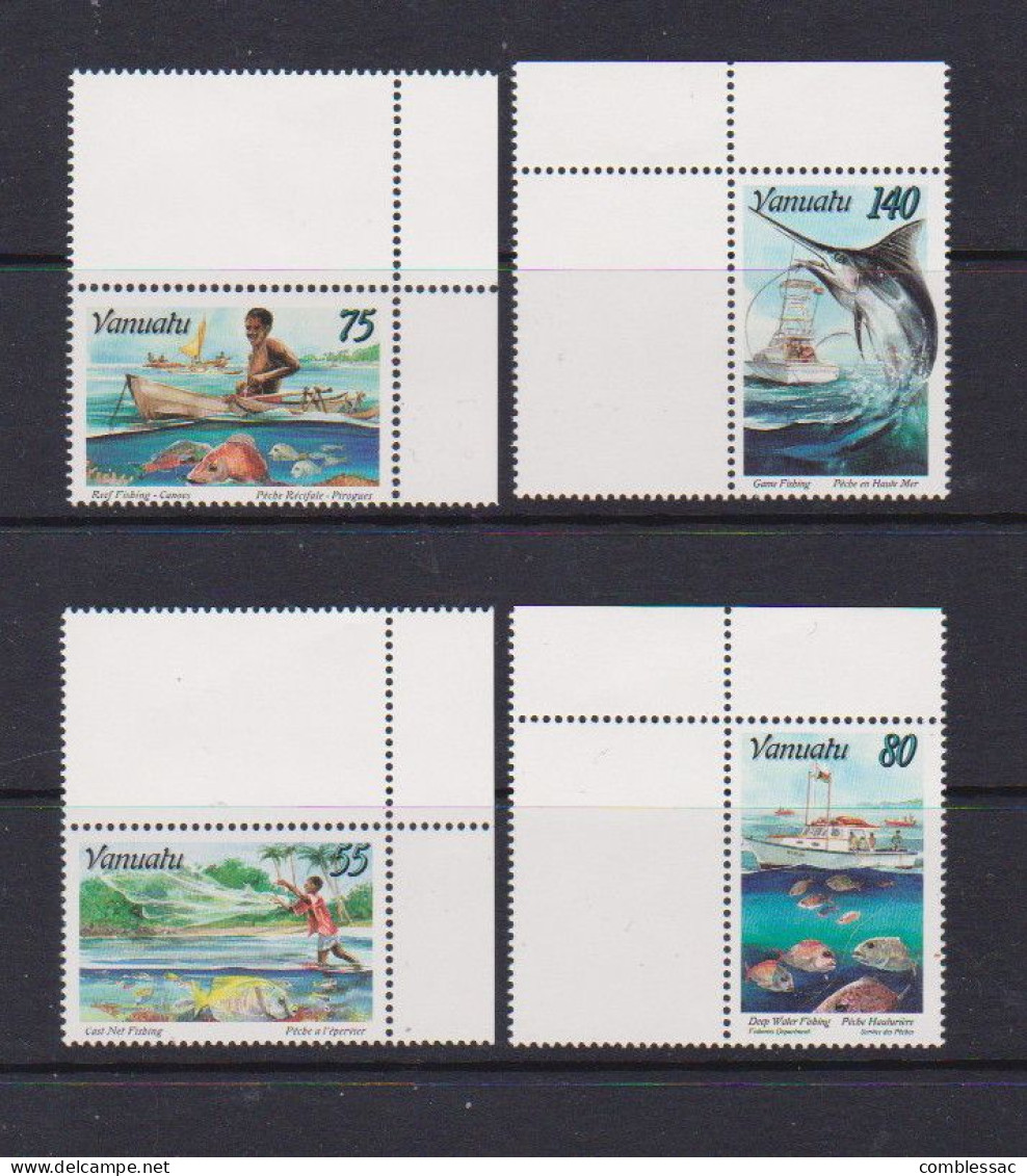 VANUATO    1996    Fishing    Set  Of  4    MNH - Vanuatu (1980-...)