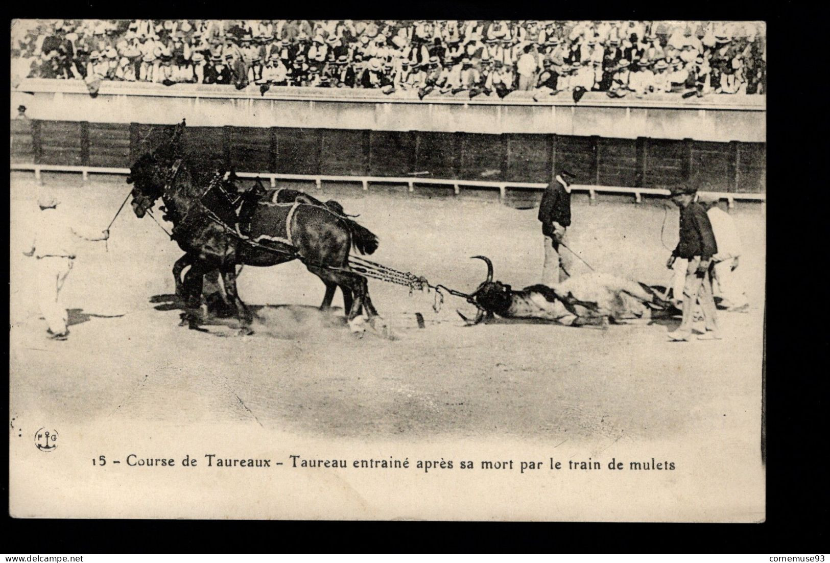 CPA THE- COURSE DE TAUREAUX-  - Corrida