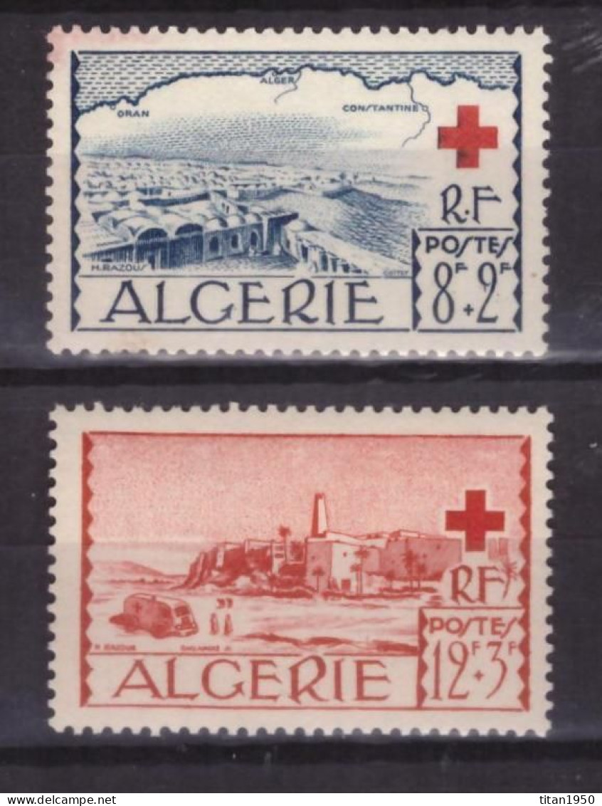 Algérie - 1952 - Croix Rouge  - Série De 2 Timbres Neufs ** Cote 12,5 € - Ongebruikt