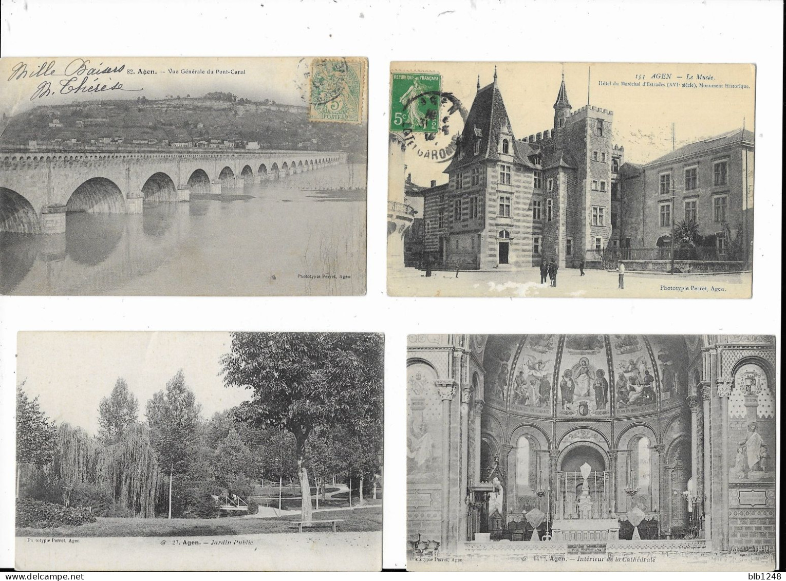 Lot En Vrac AGEN Lot De 14 CPA - 5 - 99 Postcards