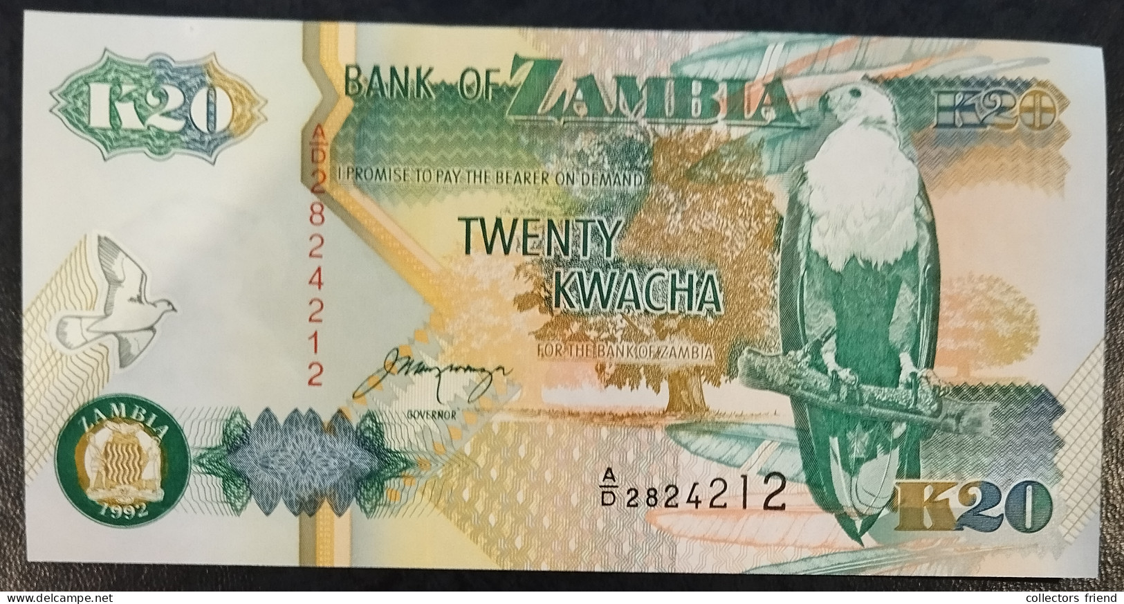 ZAMBIA ZAMBIE SAMBIA 20 Kwacha Year 1992 UNC - Sambia