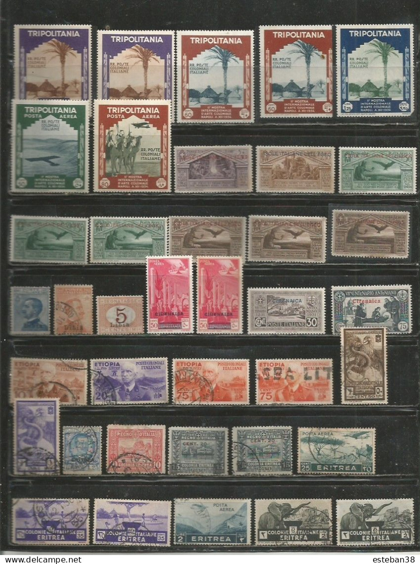 Italie Colonies Timbres Diverses - Autres & Non Classés