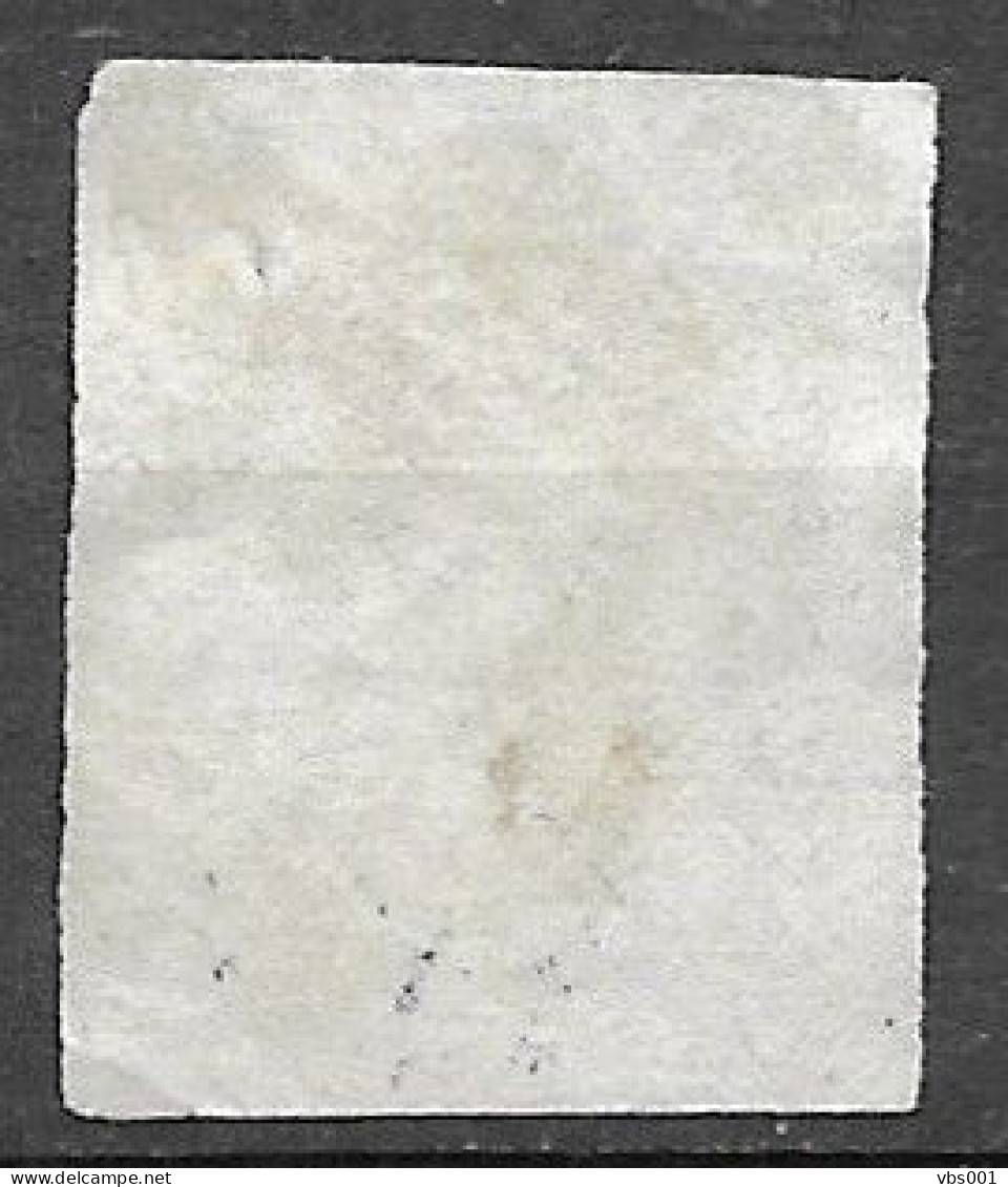 OBP11 Met 4 Randen En Gebuur, Met Balkstempel P123 A.1 Verviers (zie Scans) - 1858-1862 Medaglioni (9/12)