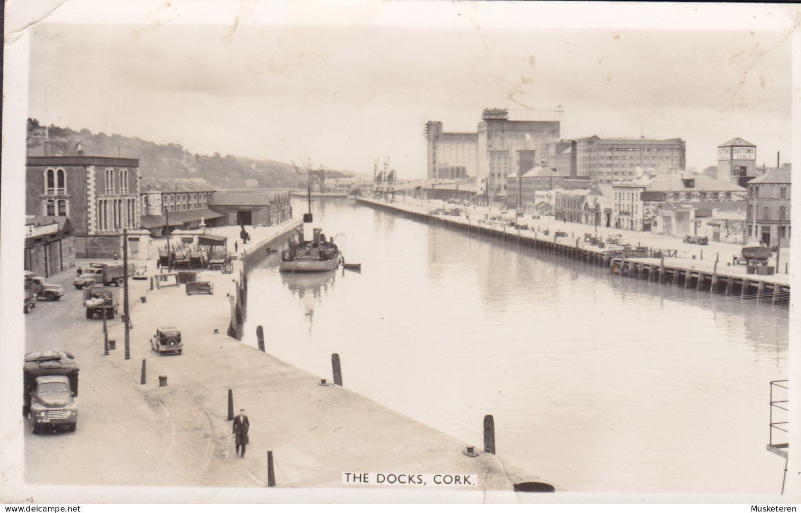 Ireland PPC The Docks, Cork. Cardall, Dublin. Echte Real Photo (2 Scans) - Cork