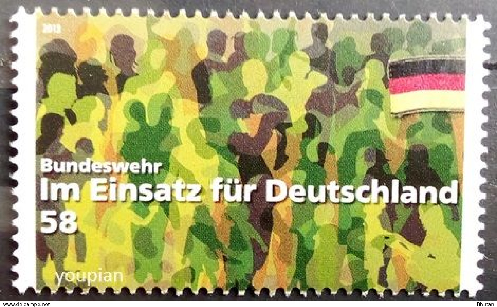 Germany 2013, Bundeswehr - German Military, MNH Single Stamp - Ongebruikt