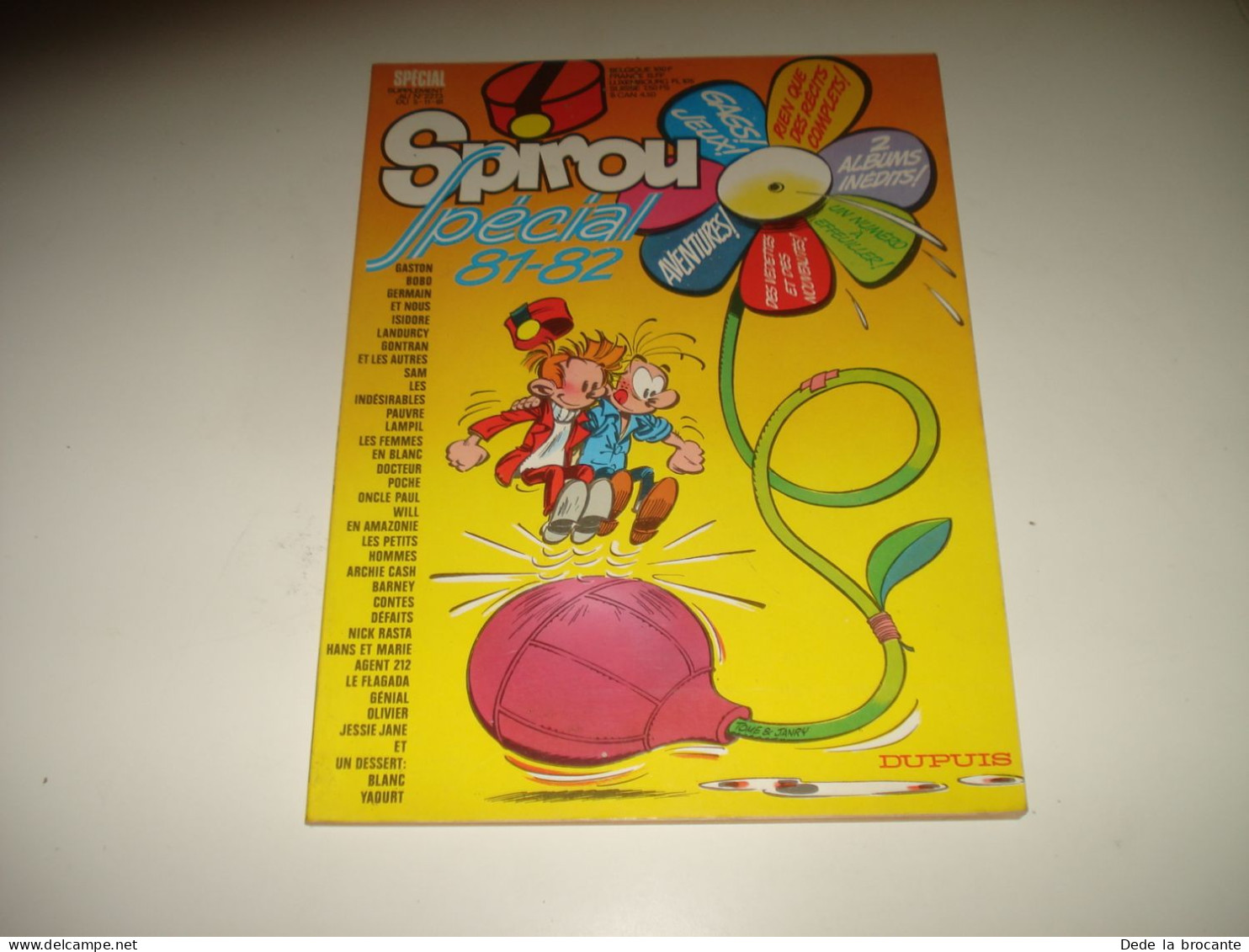 C54 / Sup. Spirou  2273 - Hors Série De Novembre 1981 " Spécial 1981 -1982 " - Spirou Magazine