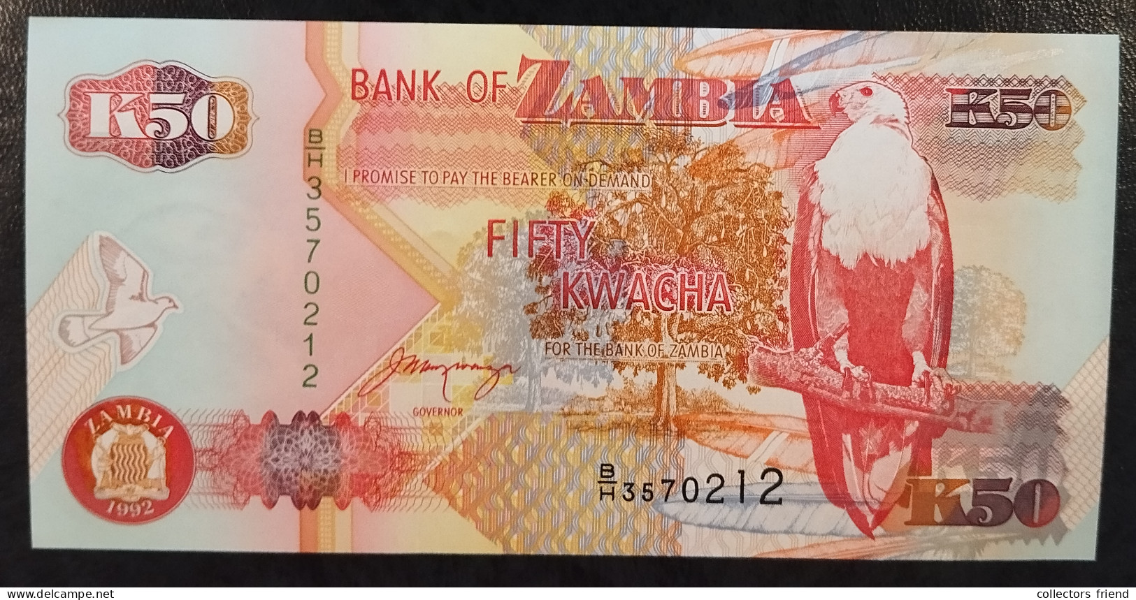 ZAMBIA ZAMBIE SAMBIA 50 Kwacha Year 1992 UNC - Zambia
