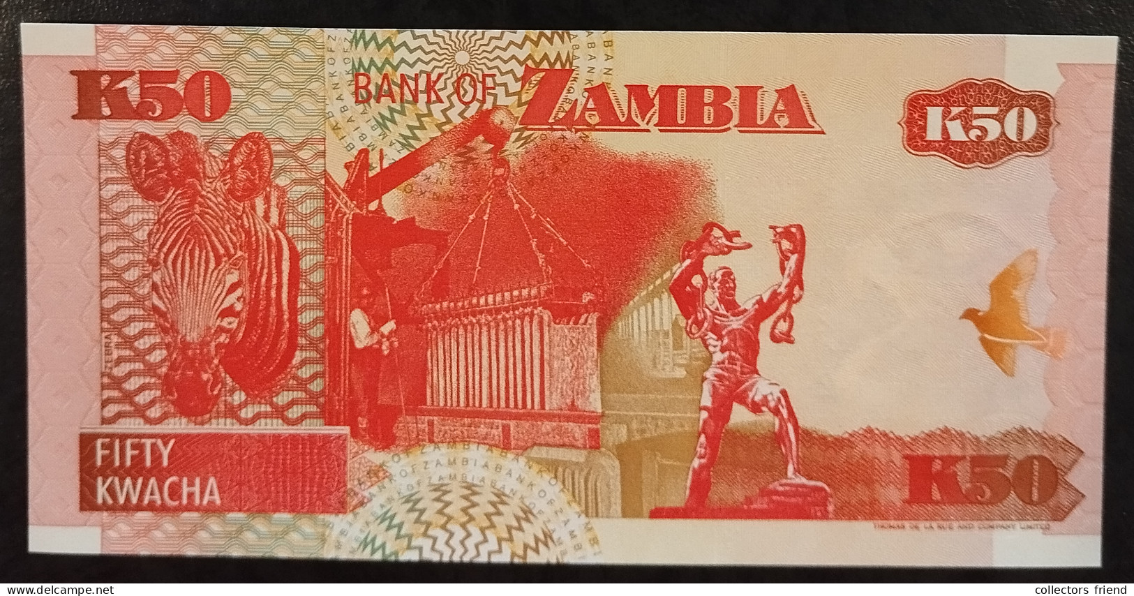 ZAMBIA ZAMBIE SAMBIA 50 Kwacha Year 1992 UNC - Sambia