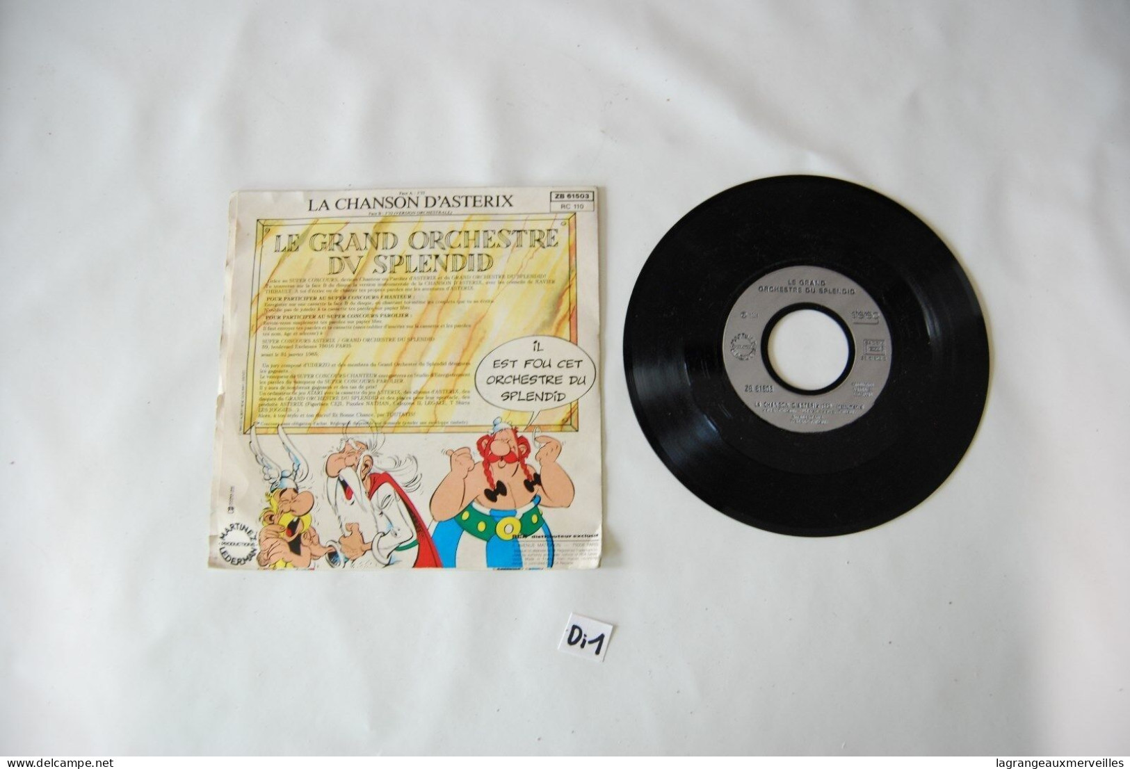 Di1- Vinyl 45 T - CHANSON D ASTERIX - Sonstige - Franz. Chansons