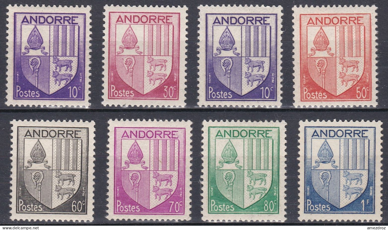 Andorre Française 1944 NMH ** Nouvelles Armes Nationales     (A16) - Ungebraucht