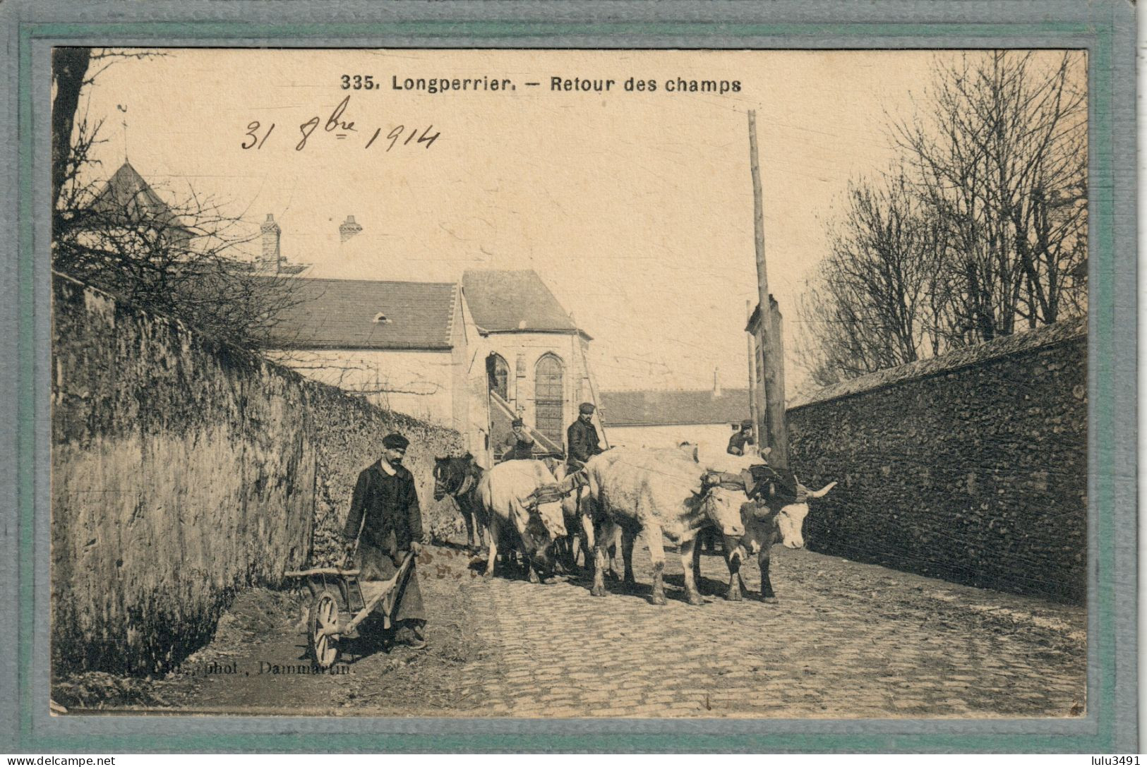 CPA (77) LONGPERRIER - Retour Des Champs En 1914 - Autres & Non Classés