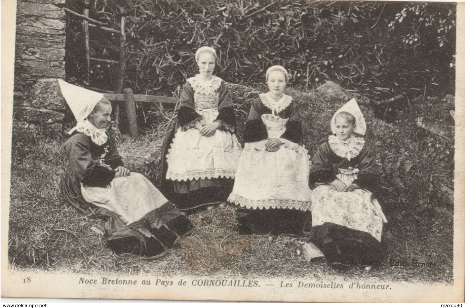 Noce Bretonne Au Pays De CORNOUAILLES  -  Les Demoiselles D'Honneur - Noces