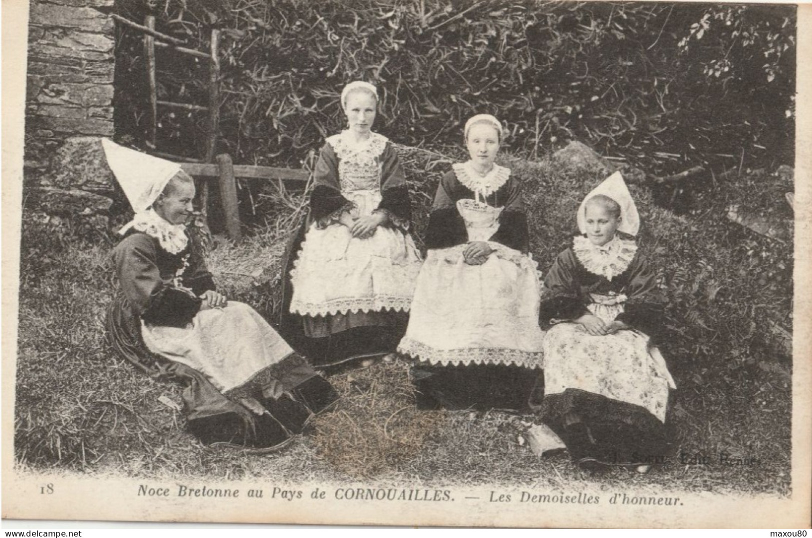 Noce Bretonne Au Pays De CORNOUAILLES  -  Les Demoiselles D'Honneur - Hochzeiten