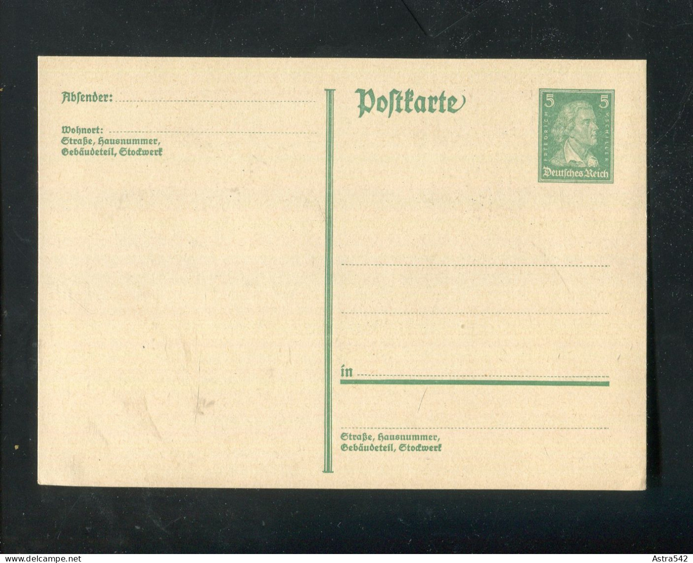 "DEUTSCHES REICH" 1927, Postkarte Mi. P 175 ** (A1157) - Briefkaarten