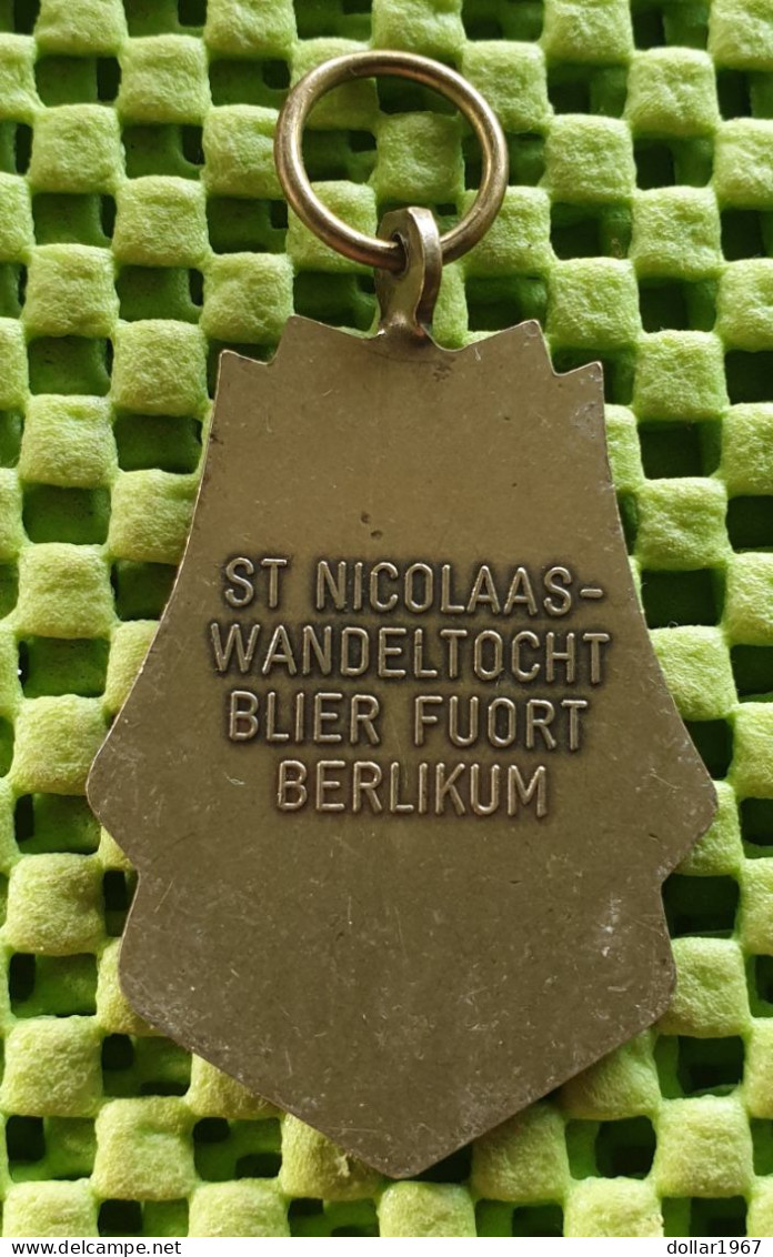 Medaile  :  St. Nicolaas-wandeltochten Blier Fijort Berlikum -  Original Foto  !!  Medallion  Dutch - Maritieme Decoratie