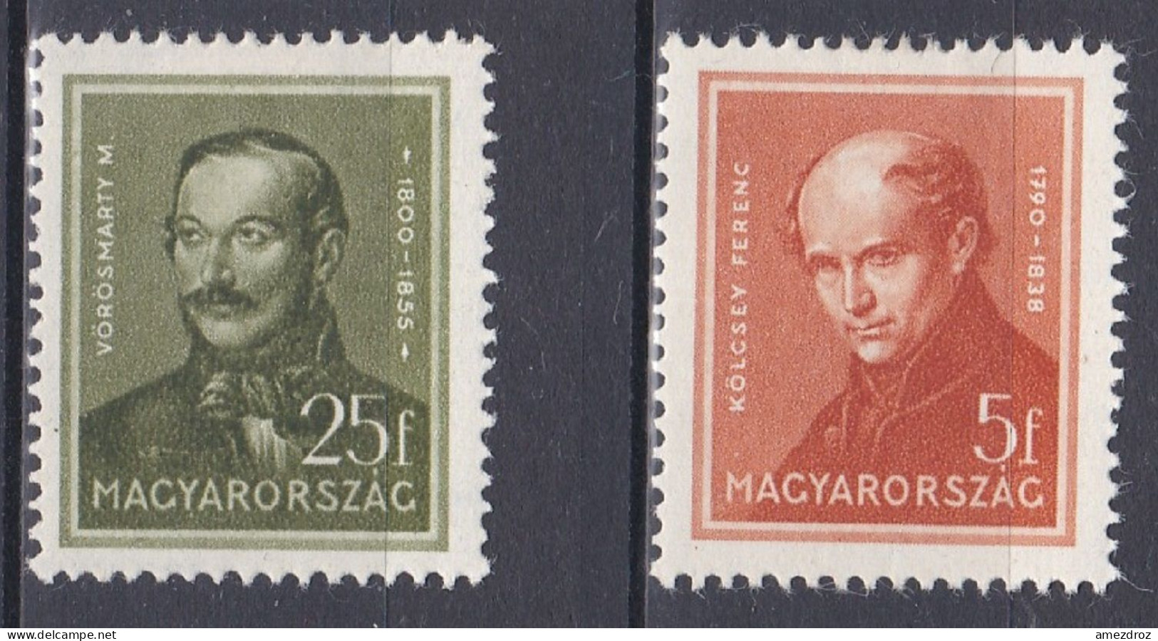 Hongrie 1937 Mi 549-55 * Personnalités     (A16) - Unused Stamps