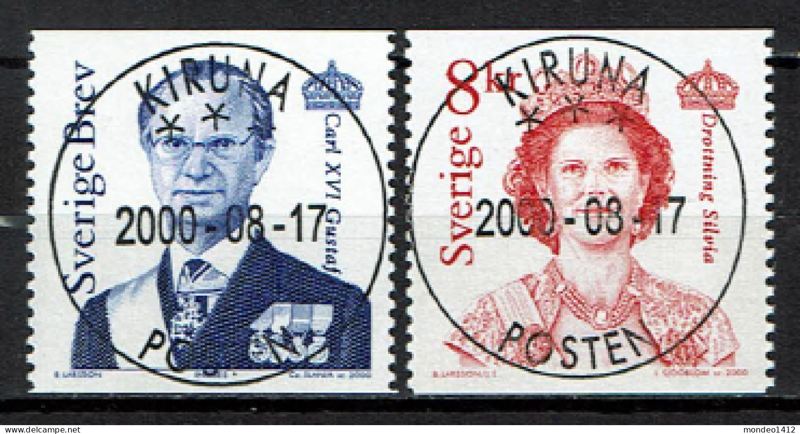 Sweden 2000 - King Carl XVI Gustaf And Queen Silvia - Used - Gebruikt