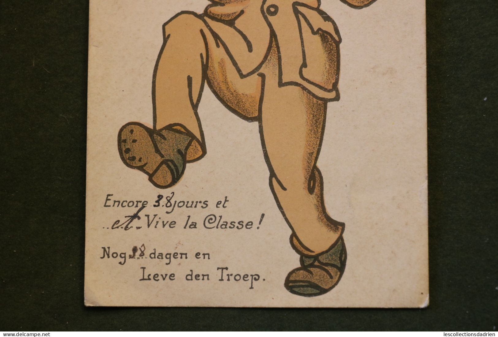 Carte Postale Humoristique  Encore 38 Jours Et Vive La Classe - Service Militaire - Humoristiques