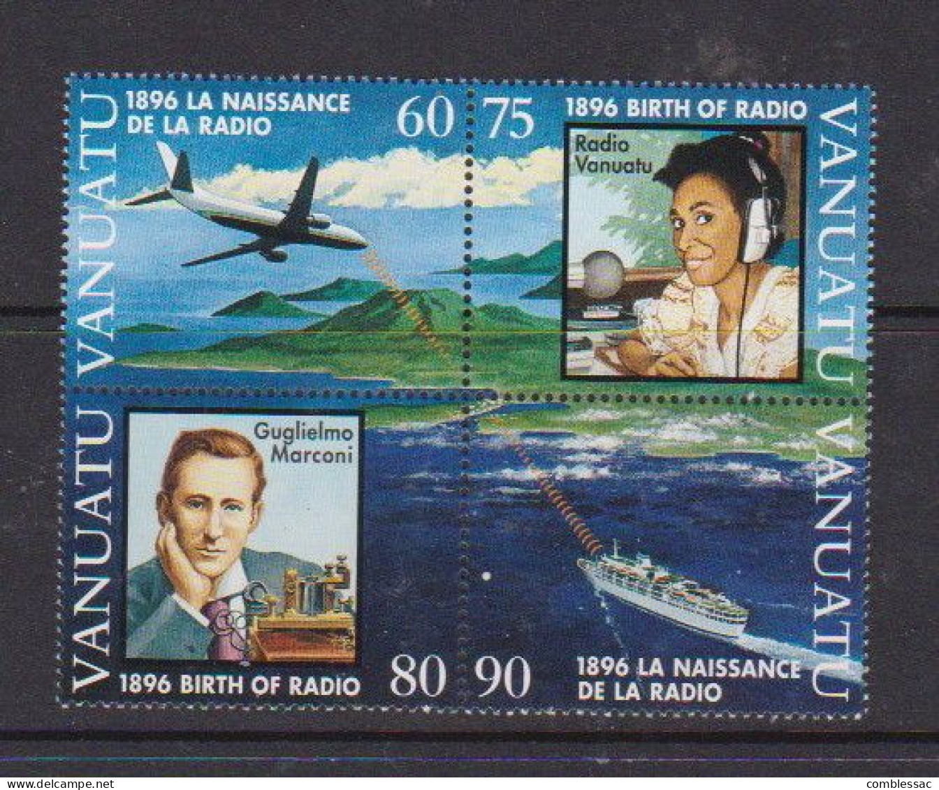 VANUATO    1996    Centenary  Of  Radio    Block  Of  4    MNH - Vanuatu (1980-...)