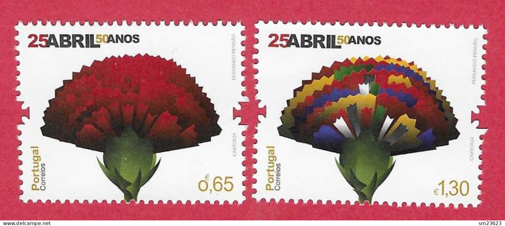 Portugal  28.03.2024 , 25.April 50 Years Joint Issue Angola / Cape Verde / Portugal - Postfrisch / MNH / (**) - Unused Stamps