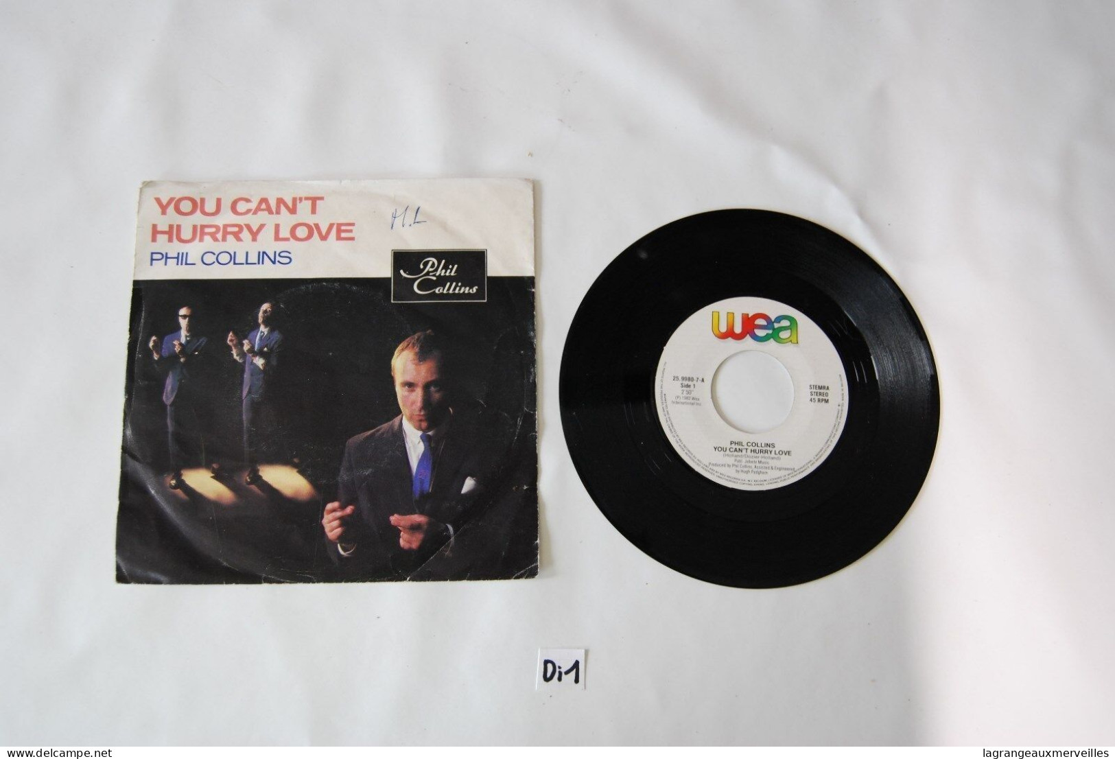 Di1- Vinyl 45 T - Phil Collins - You Can't Hurry Love - Rock