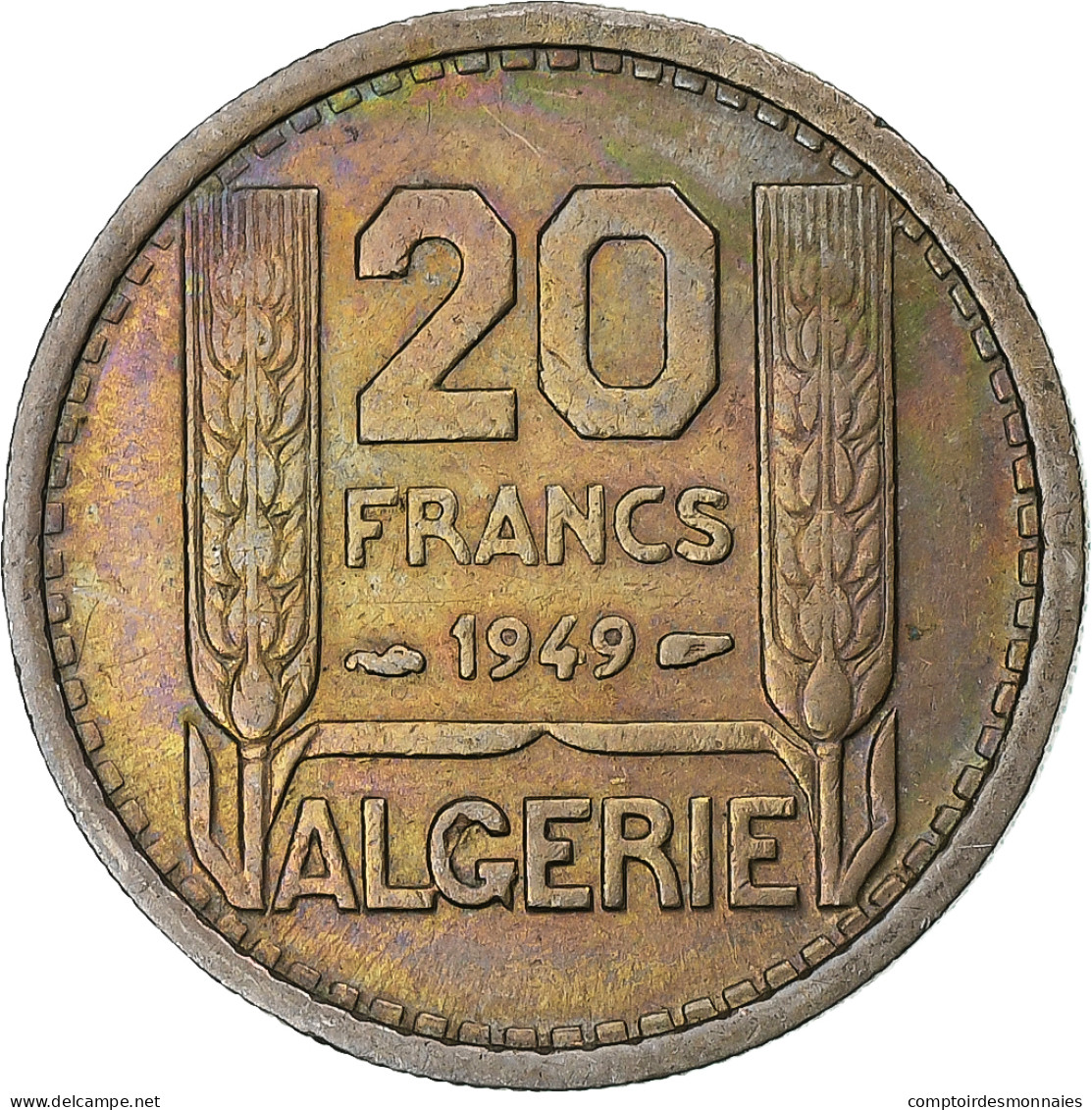 France, Algérie, 20 Francs, 1949, Paris, Cupro-nickel, SUP, KM:91 - Altri & Non Classificati