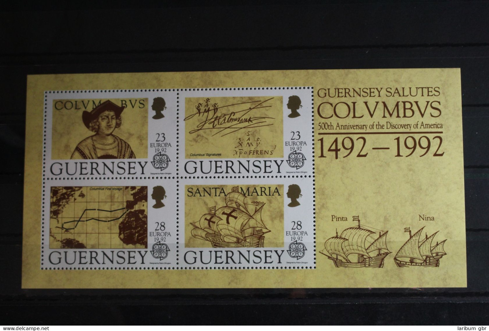 Großbritannien Guernsey Block 8 Mit 549-552 Postfrisch Schifffahrt #FR393 - Guernesey