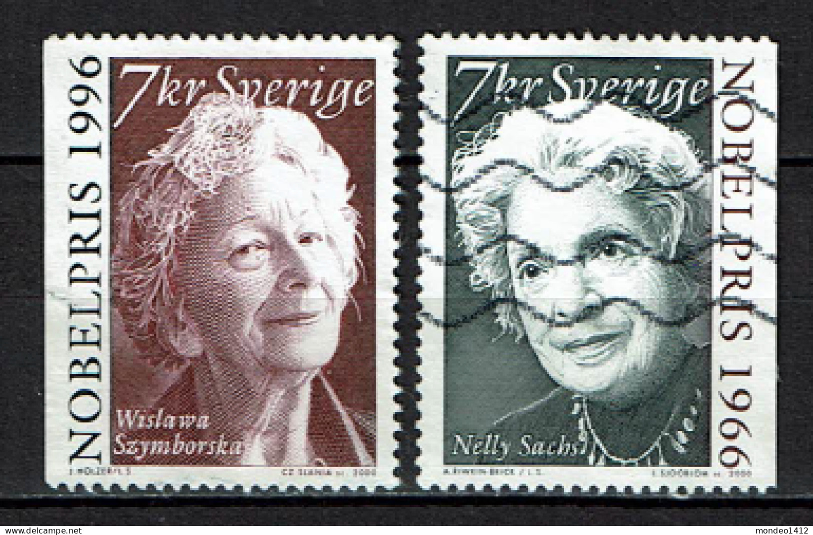 Sweden 2000 - Nobel Prize Winners Of Literature - Used - Used Stamps