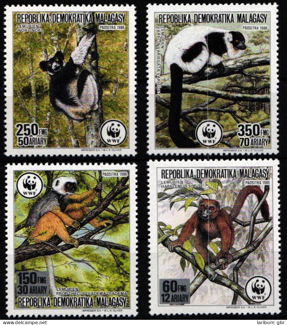 Madagaskar 1110-1113 Postfrisch Wildtiere, Affen #JW503 - Madagaskar (1960-...)