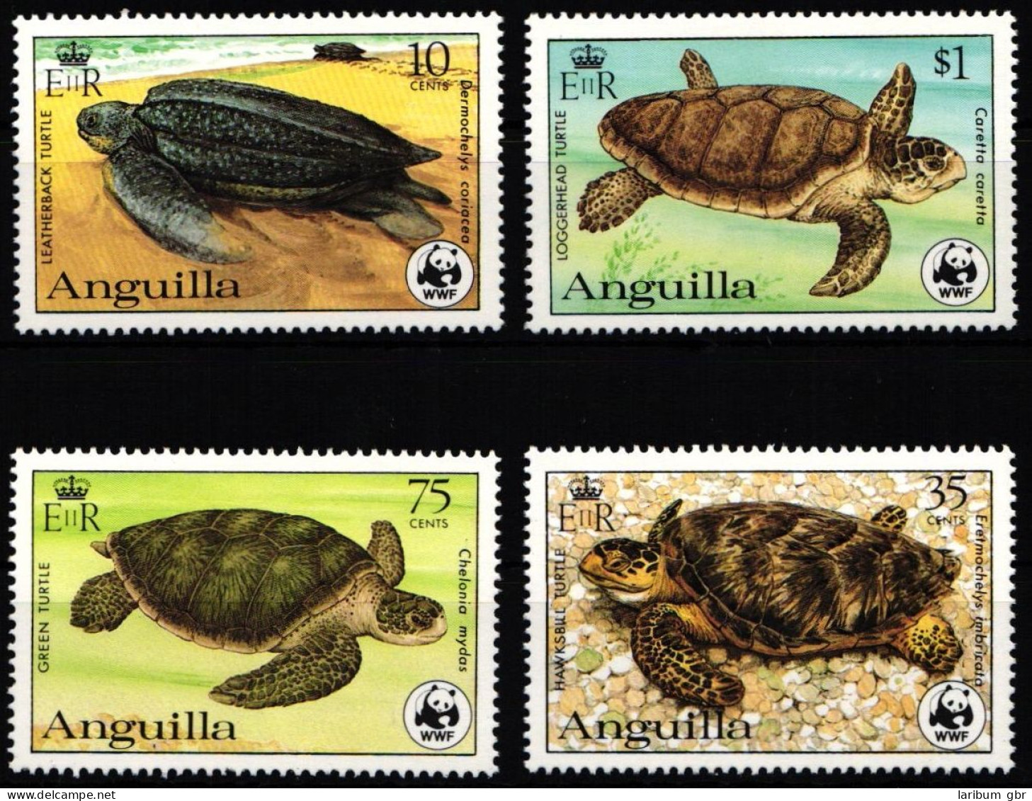 Anguilla 541-544 Postfrisch Reptilien, Schildkröten #JW531 - Anguilla (1968-...)