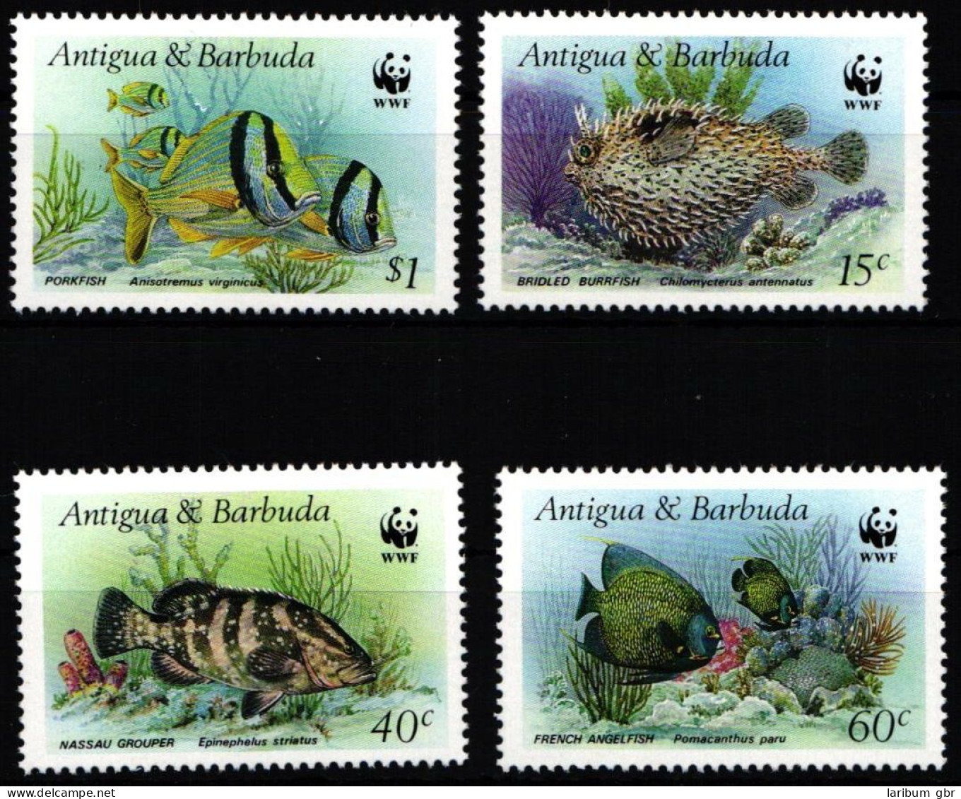 Antigua & Barbuda 1010-1013 Postfrisch Fische #JW497 - Antigua Und Barbuda (1981-...)