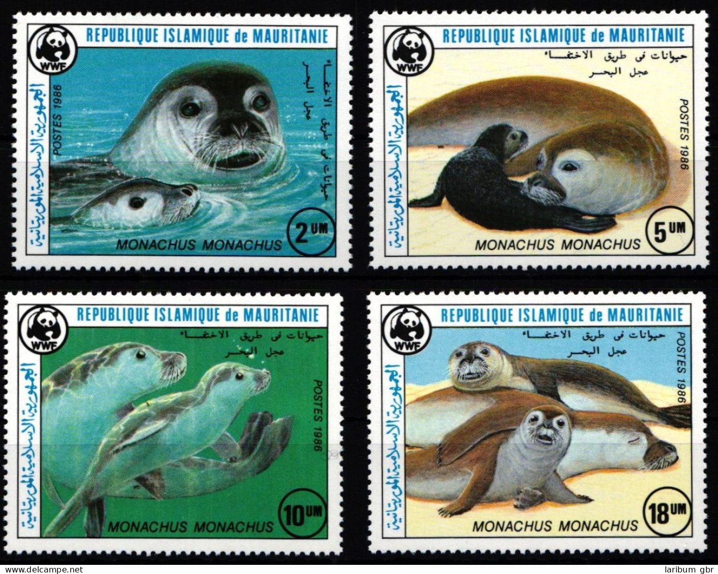 Mauretanien 871-874 Postfrisch Meeresfauna, Robben #JW507 - Mauritania (1960-...)